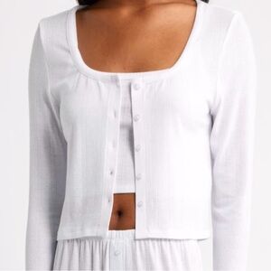 NEW Open Edit Knit Cardigan & Cami Lounge Set